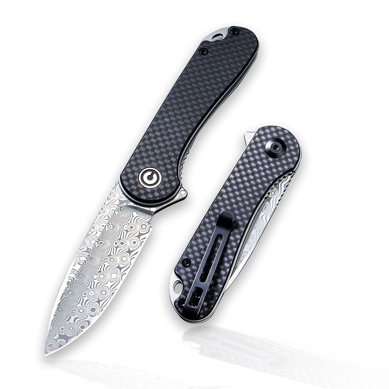 CIVIVI Elementum Damascus Pocket Knife